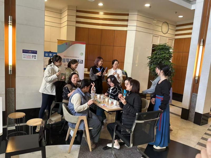 手工非遗点簪活动_上海专业物业服务